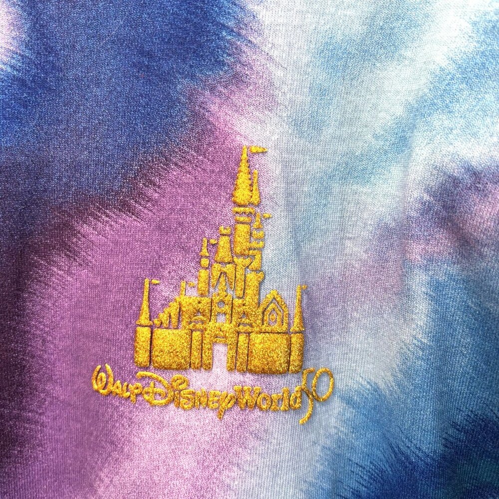 NWT Disney‎ 50 Spirit Jersey Tie Dye Shirt Womens XXL Walt Disney Mickey Minnie - Picture 3 of 15